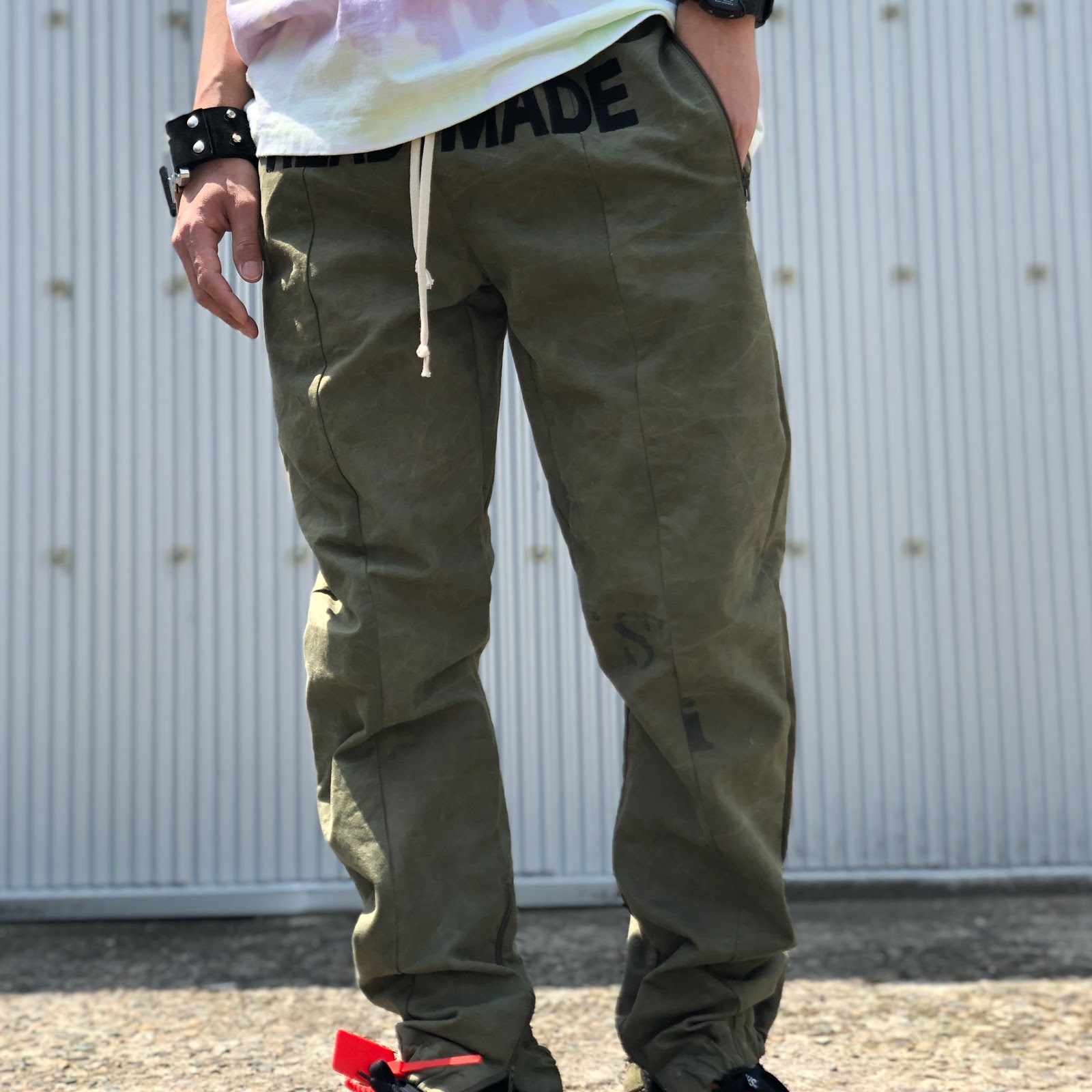 READYMADE/レディメイド  Track pants